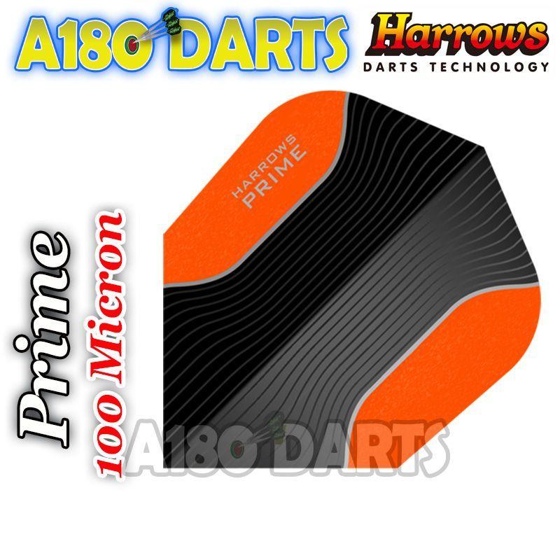 Orange Wing Logo - Harrows Prime Extra Strong Standard Dart Flights Orange Wing