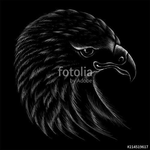 Hunting Eagle Logo - The Vector logo eagle for T-shirt design or outwear. Hunting style ...