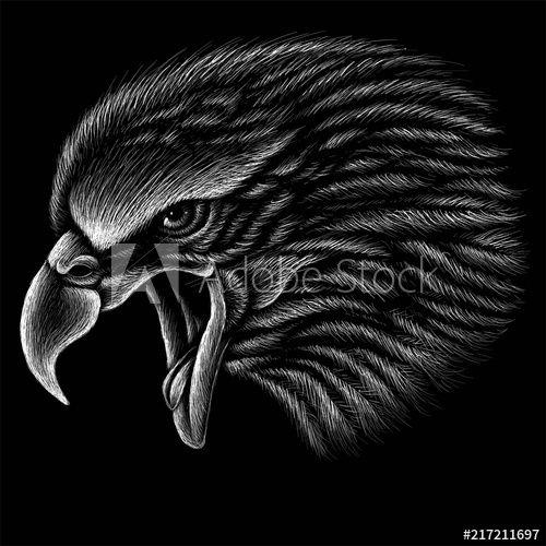 Hunting Eagle Logo - Eagle scream The Vector logo eagle for T-shirt design or outwear ...