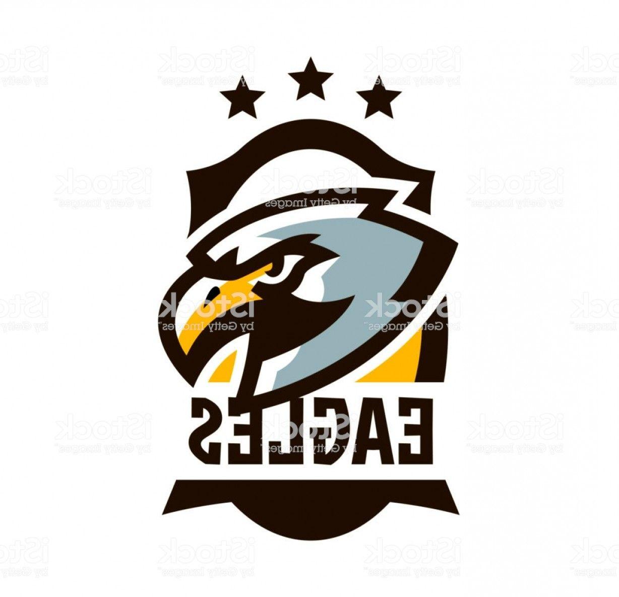 Hunting Eagle Logo - Colorful Symbol Sticker Emblem Of A Eagle Flying Bird Hunter ...