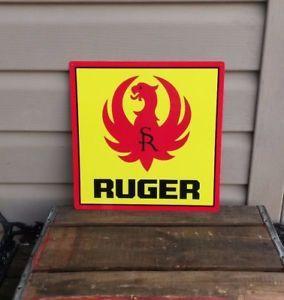 Hunting Eagle Logo - RUGER FIREARM METAL SIGN 9MM Eagle Logo Gun Shop HUNTING 12x12 50073 ...