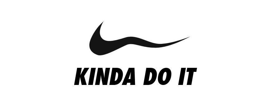 Funny Nike Logo - We're not so sure about Nike's new branding... #Nike #Logo #Design ...