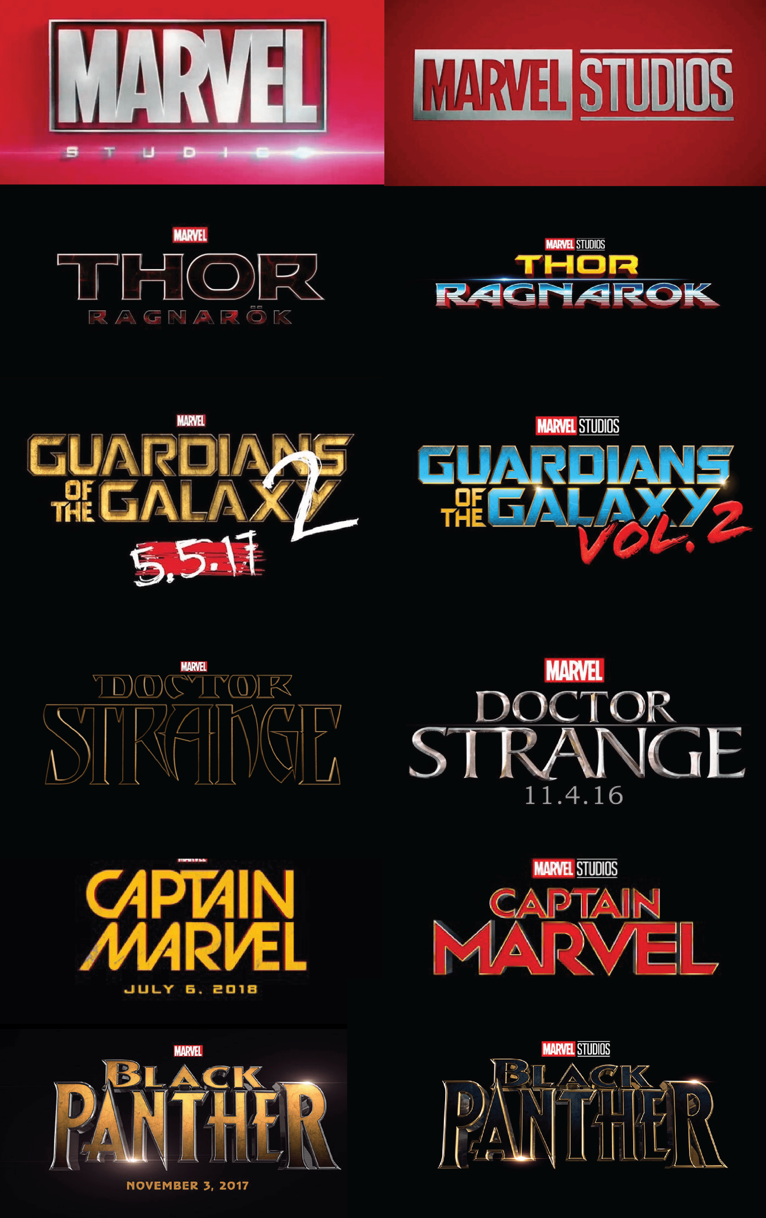 Marvel 2018 Logo - Updated Logos and Originals