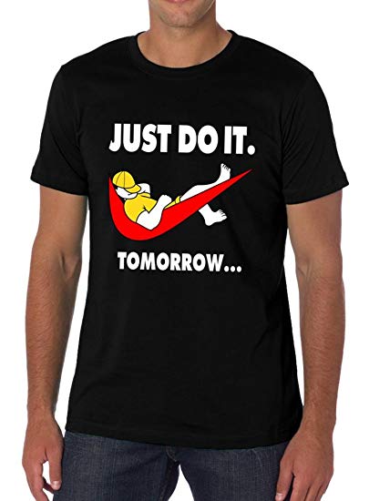 Funny Nike Logo - Amazon.com: The Nakin Funny Nike Logo Just Do It Tomorrow Lazy ...