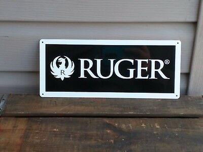 Hunting Eagle Logo - RUGER FIREARM METAL SIGN 9MM Eagle Logo Gun Shop HUNTING 5x12 50074 ...