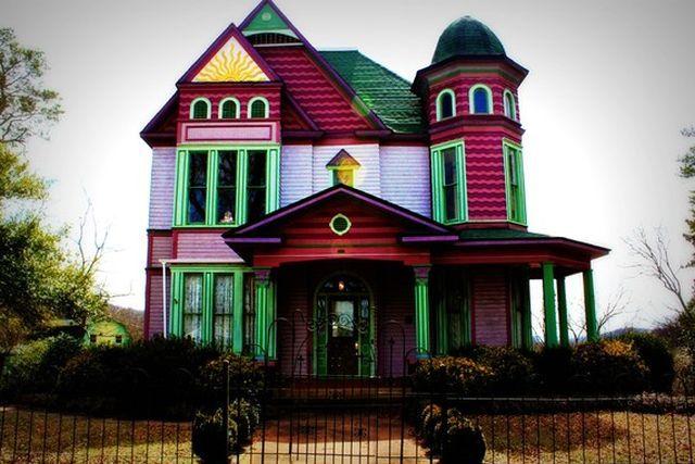 Multi Colored House Logo - multi-colored Victorian house | Color | Pinterest | Victorian homes ...