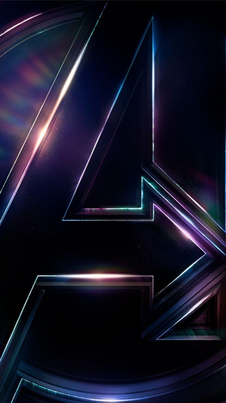 Marvel 2018 Logo - Avengers: infinity war, movie, logo, dark, 720x1280 wallpaper