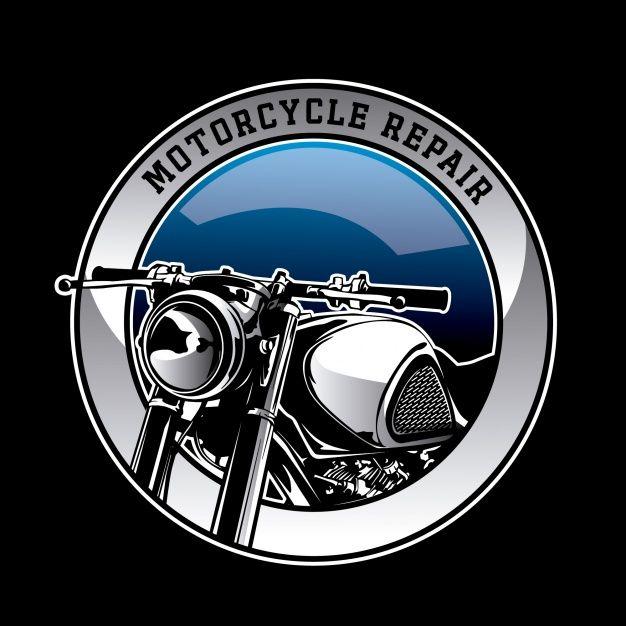 Motercycle Logo - Motorcycle logo background Vector | Free Download