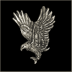 Hunting Eagle Logo - MP28 Hunting Eagle Biker Pin | Brass Pole Motorcycle Accessories