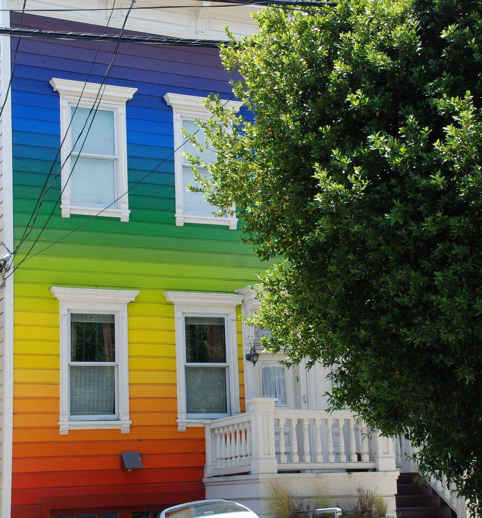 Multi Colored House Logo - multi color house | house onf Clipper Street, San Francisco | Lon ...