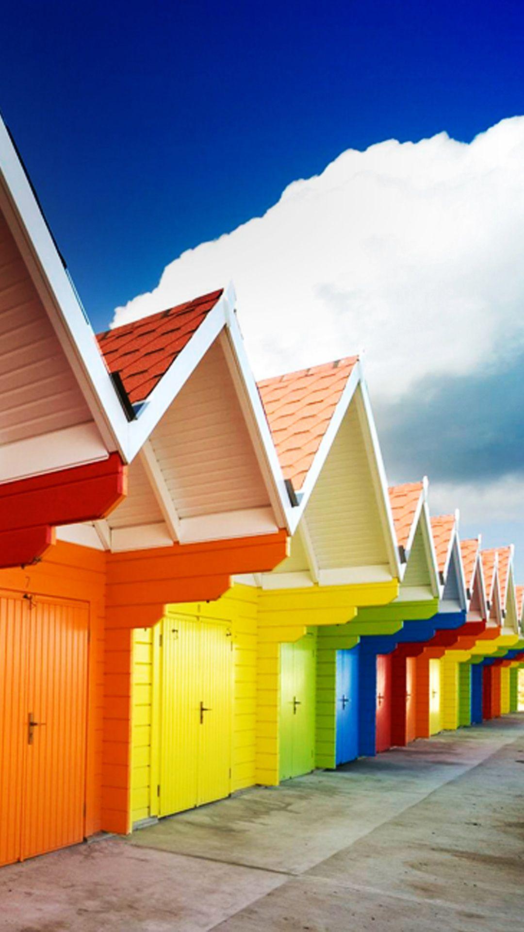 Multi Colored House Logo - Free photo: Multicolored House Photo - Sky, Pavement, Outdoors ...