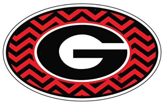 University of Georgia G Logo - UGA Georgia Bulldog 6 Premium Die-Cut Vinyl Chevron G | Etsy