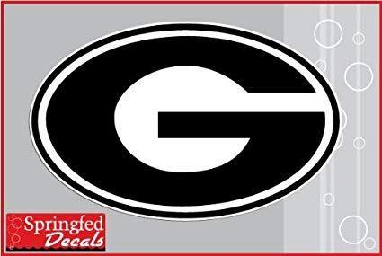 UGA G Logo - Amazon.com: Georgia Bulldogs BLACK G LOGO 12