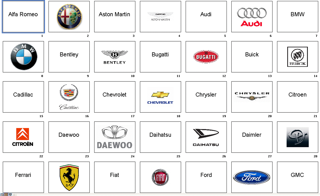 Rare Car Logo - Car Brand Logos