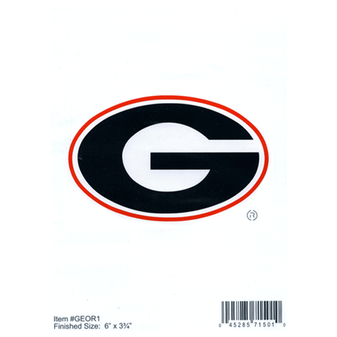 UGA G Logo - UGA Small G logo Stencil (6X3.75). Dawg House