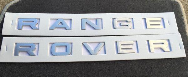 Rare Car Logo - NEW RANGE ROVER SILVER 3M LETTERS HOOD OR TRUNK TAILGATE EMBLEM ...