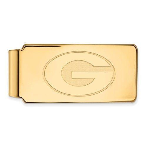 UGA G Logo - Georgia Bulldogs G Logo 14K Gold Money Clip