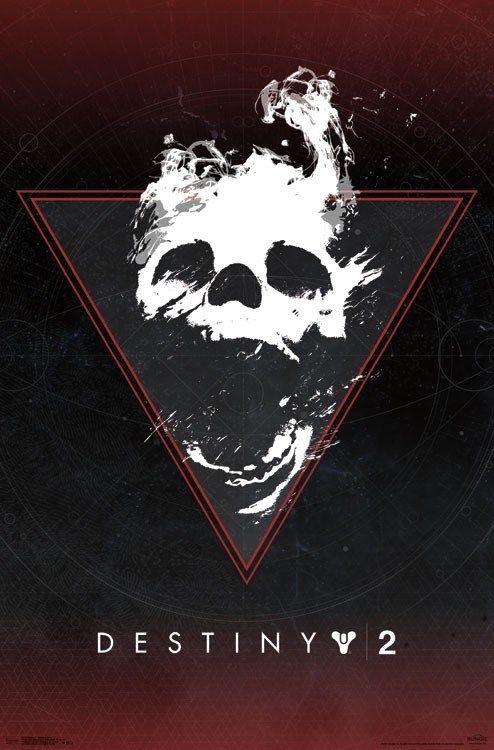Darkness Destiny Logo - DESTINY 2 ~ DARKNESS ZONE GHOST SKULL LOGO ~ 22x34 VIDEO GAME POSTER ...