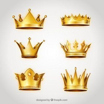 Gold Queen Crown Logo - Crown Vectors, Photo and PSD files