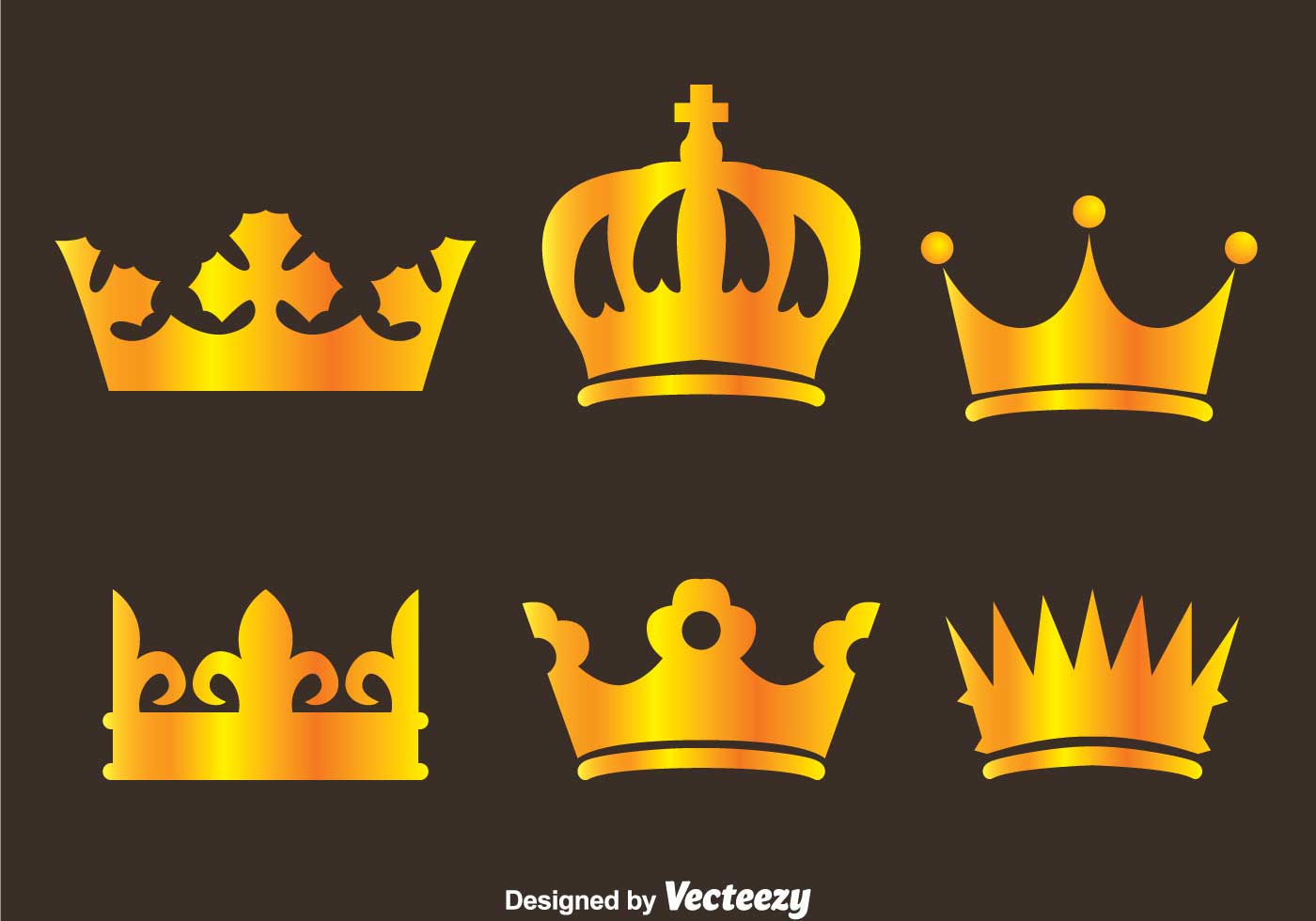 Gold Queen Crown Logo - Gold crown Logos