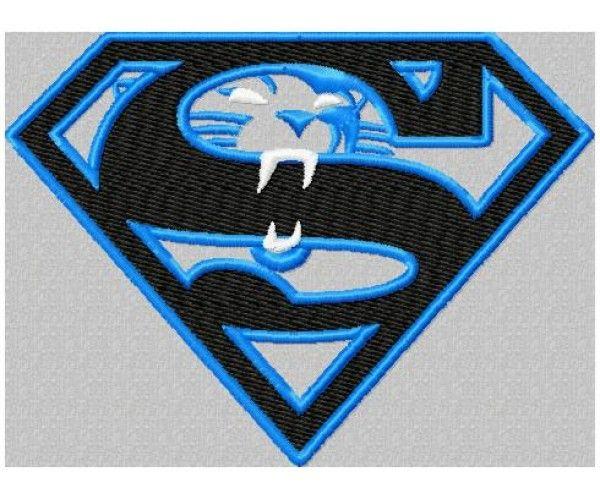 Carolina Panthers Logo - Super Carolina Panthers logo machine embroidery design for instant ...