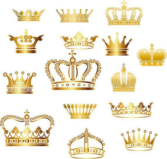 Gold Queen Crown Logo - Pin by kun xu on 卡通 | Crown clip art, Crown, Gold crown