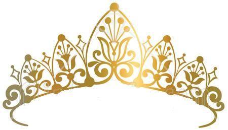 Gold Queen Crown Logo - Crown of queen clip art library - RR collections