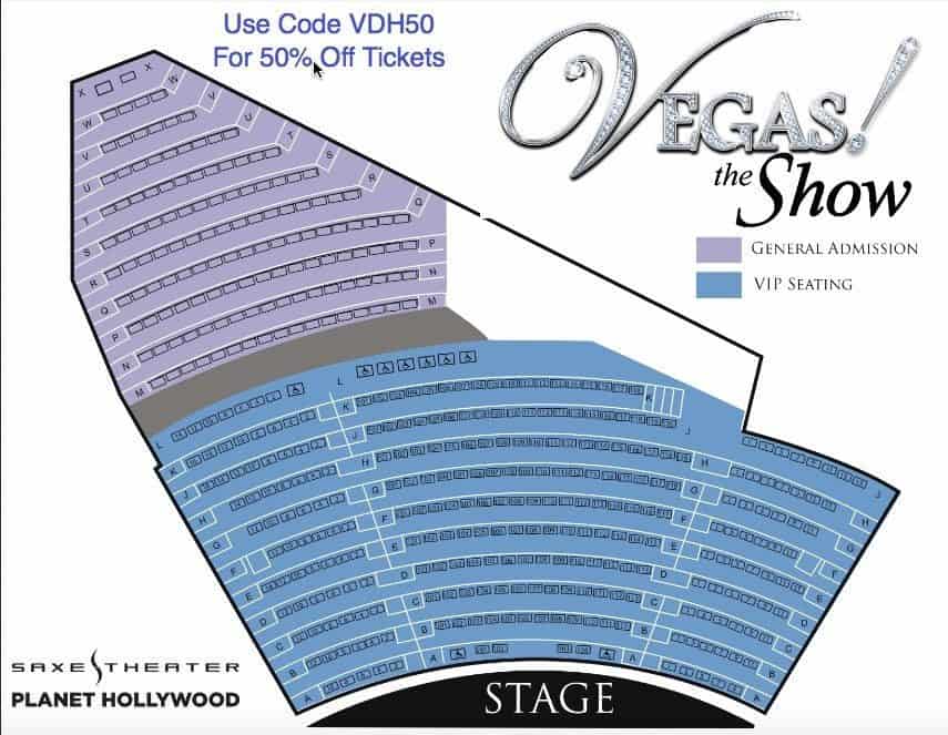 Saxe Theater Logo - VEGAS! THE SHOW Promotion Codes and Discount Tickets