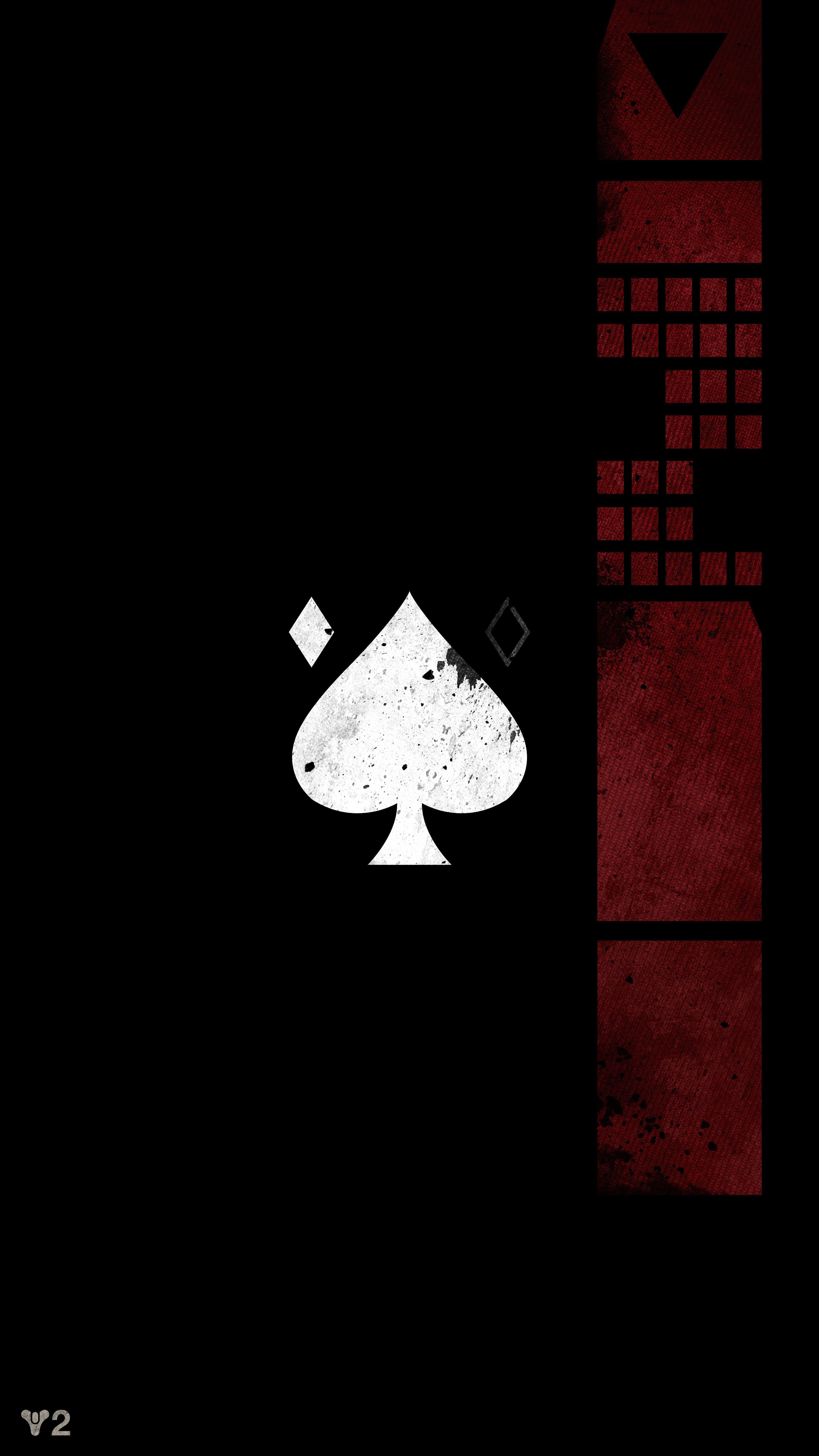 Darkness Destiny Logo - Ace of Spades Emblem Mobile Wallpaper. destiny. Destiny, Destiny