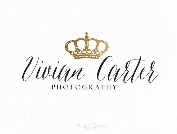 Princess Gold Crown Logo - Gold Crown princess Queen Photography photographer handwriting font ...
