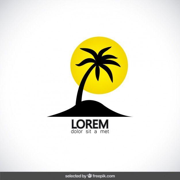 Fashion with Yellow Tree Logo - Palm tree logo Vector | Free Download