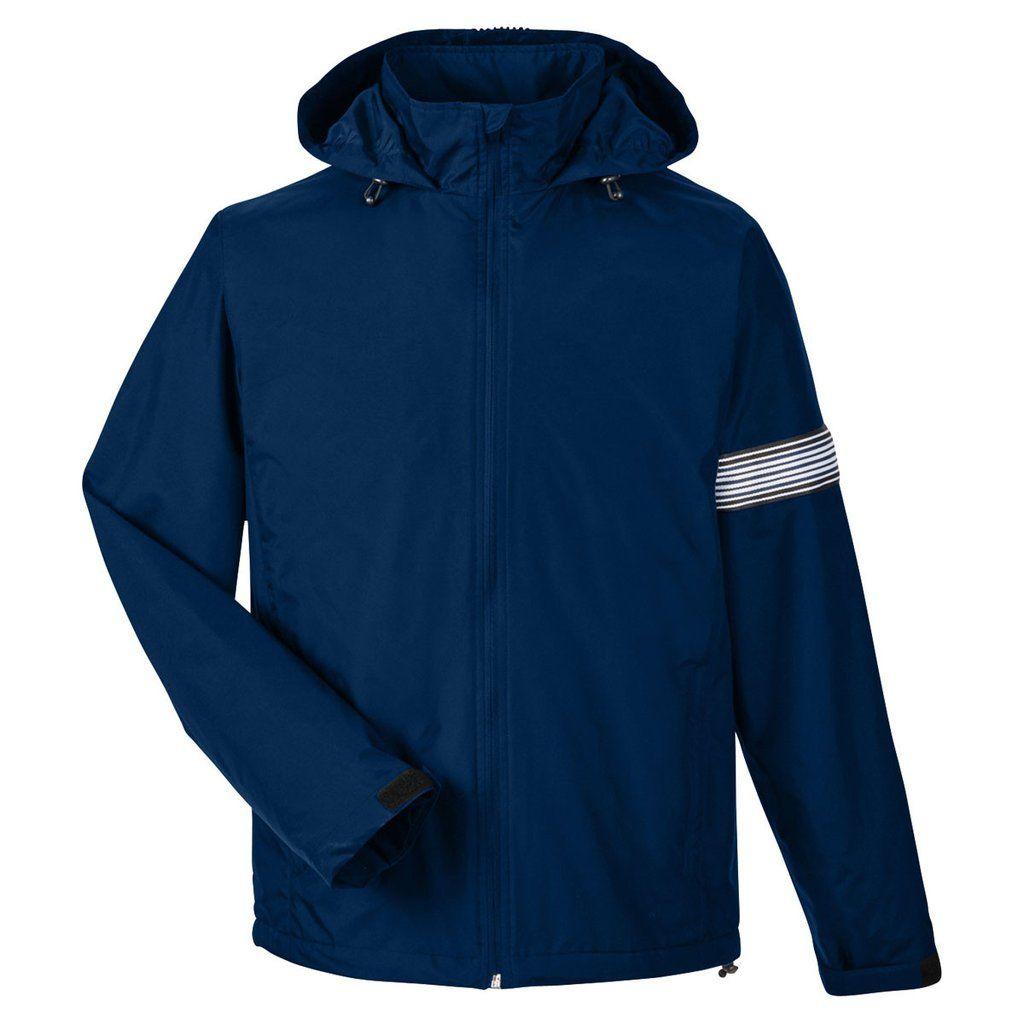 Navy Boost Logo - Team 365 Men's Sport Dark Navy Boost All-Season Jacket with Fleece Lin