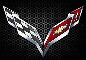 Corvette Logo - Chevy corvette logo magnet Chevrolet refrigerator fridge car c7 ...