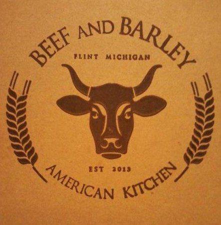 Pizza Box Logo - Logo on Pizza Box of Beef and Barley, Flint
