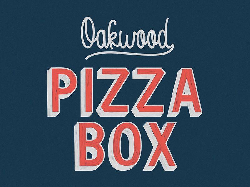 Pizza Box Logo - Oakwood Pizza Box