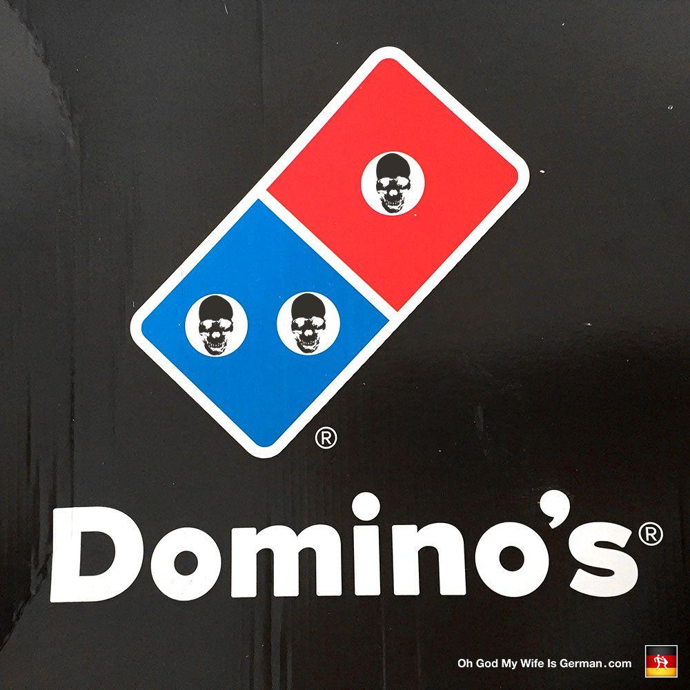 Pizza Box Logo - Dominos Pizza Box Logo Death Skulls