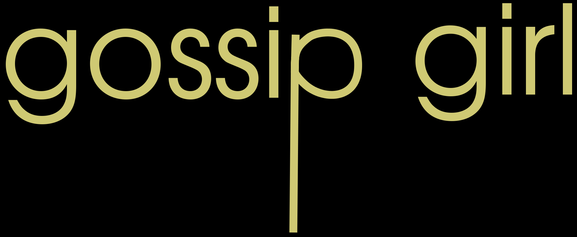 Gossip Girl Logo - Gossip girl.svg