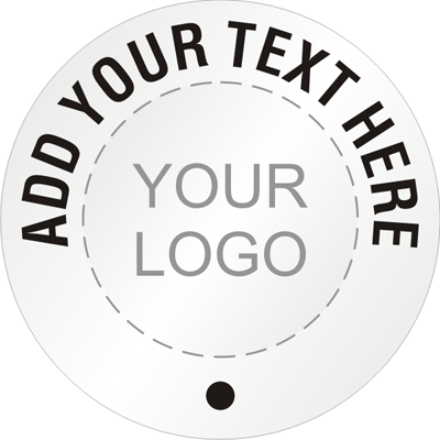 Custom Circle Logo - Customizable Hard Hat Decal & Sticker Templates - Free Shipping