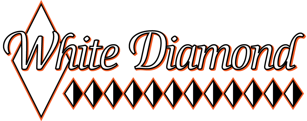 Metal Diamond Logo - White Diamond Ireland