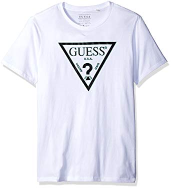 White Triangle Clothing Logo - Guess Men's Double Triangle Logo T-Shirt, True White A000, XXL ...
