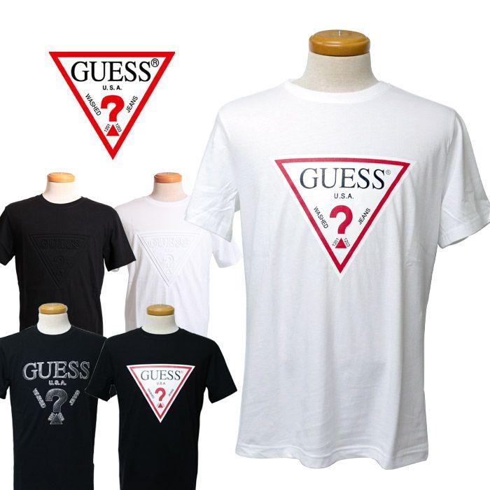 White Triangle Clothing Logo - JXT Style: GUESS Guess ゲス Short Sleeves T Shirt TRIANGLE LOGO Lot