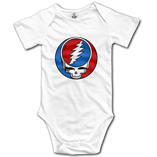 Popular Clothing Logo - Newborn Clothes Popular Rock Band Grateful Dead Logo
