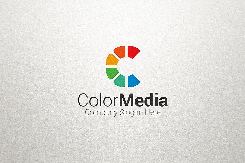 Color Company Logo - C Letter Logo Media Logo Templates Creative Market