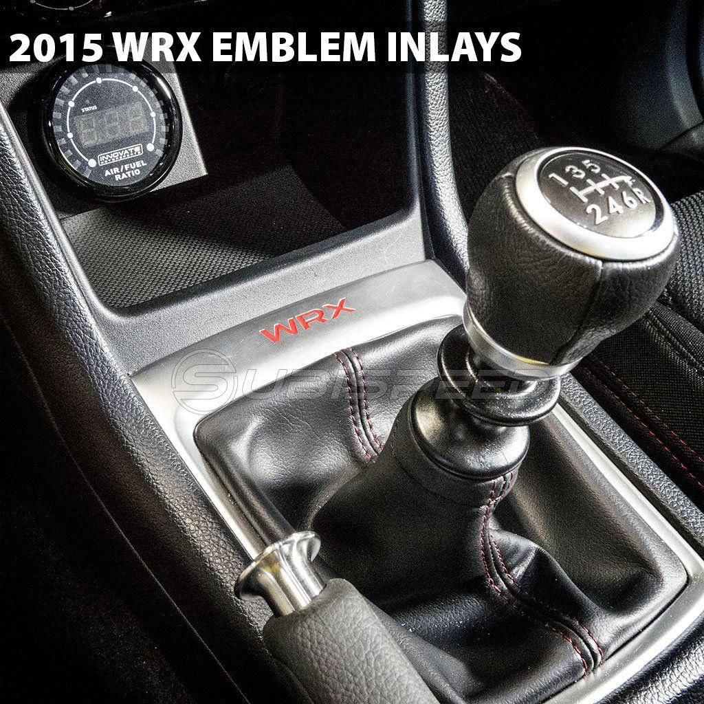 WRX Gear Logo - WRX Shifter Trim Plate Emblem Inlay - 2015+ WRX