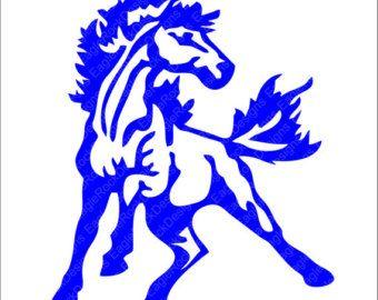 Mustang Horse School Logo - Mustang mascot | Etsy