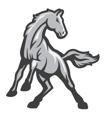 Mustang Horse School Logo - Mustang News: Back to the Future Redefines Logo