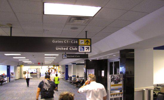 United Airlines Club Logo - United Club entrance near D-8 at IAD - Picture of United Airlines ...
