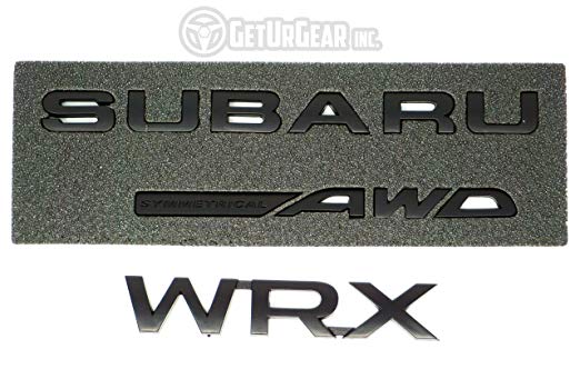 WRX Gear Logo - GetUrGear REAR BADGE BUNDLE For Subaru WRX STI
