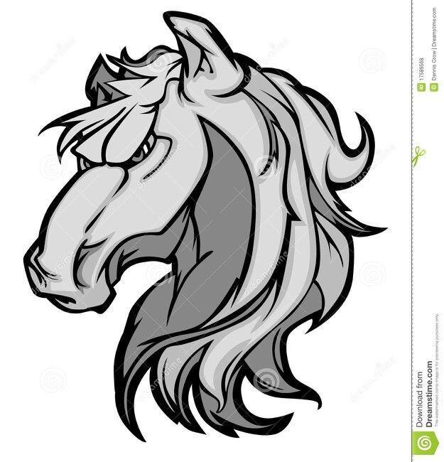 Mustang Horse School Logo - Horse Vector Mascot. Mascot Art. Logos, Logo design, Horse logo