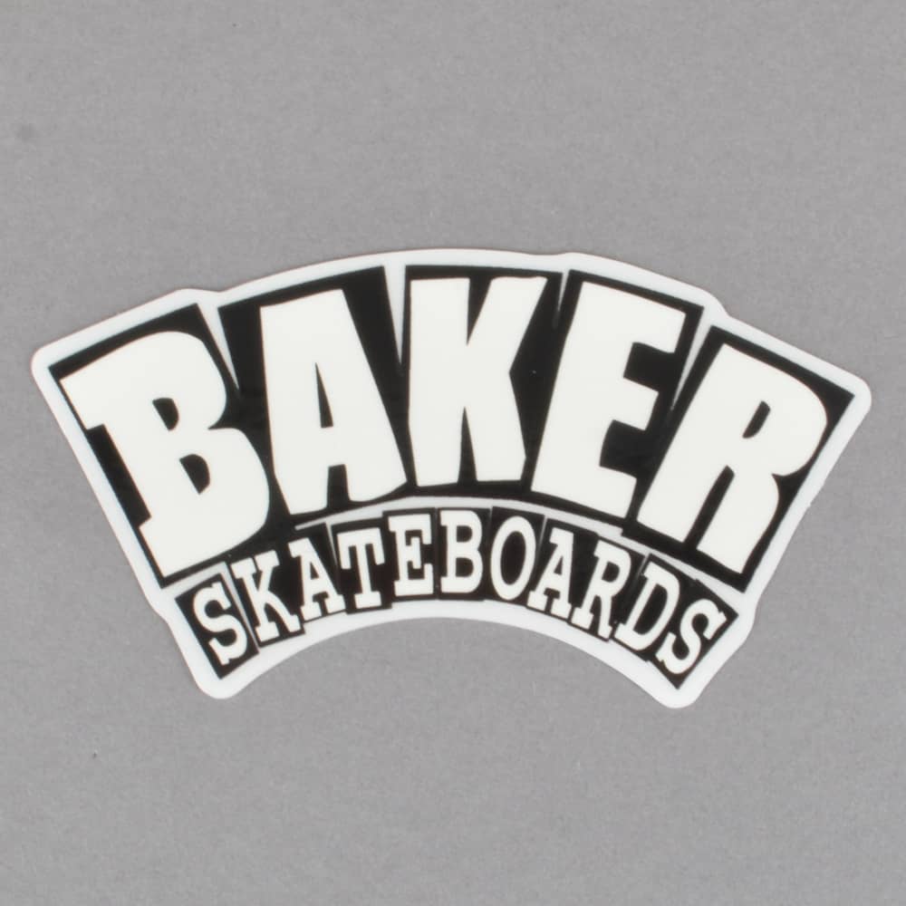 Baker Skateboards Logo - Baker Skateboards Arch Logo Skateboard Sticker - 4